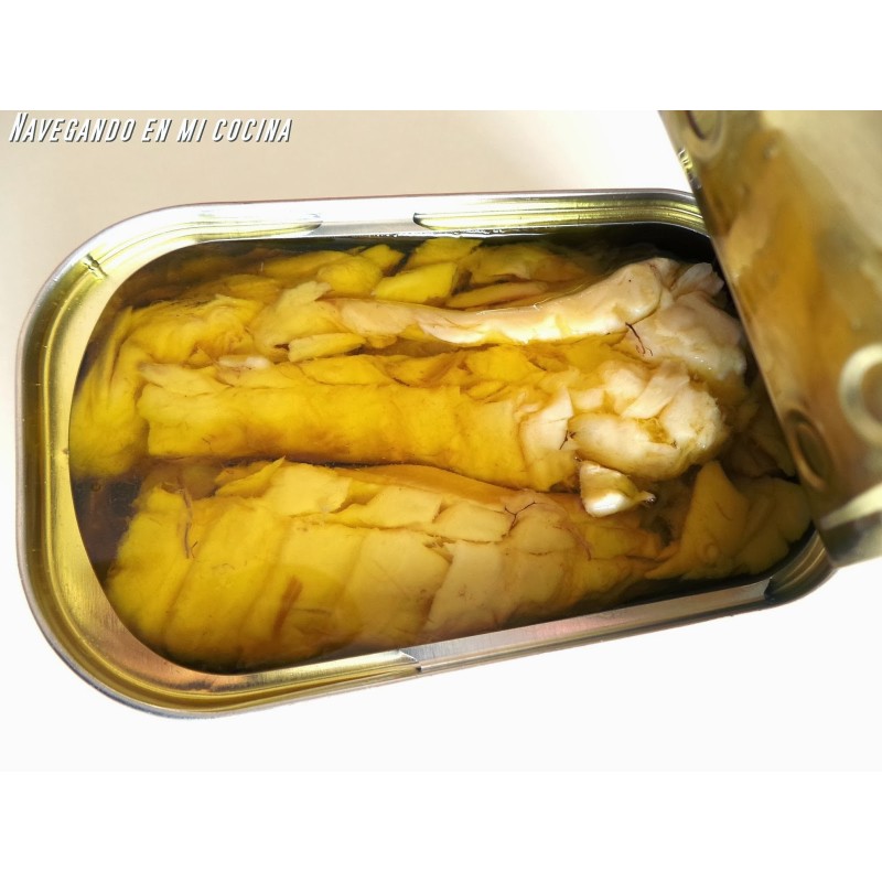 Lomos de lubina sin sal en aceite de oliva