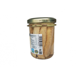 Lomos de lubina en cristal en aceite de girasol